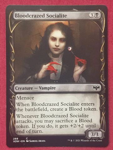 "Bloodcrazed Socialite" - Magic The Gathering Card - Innistrad