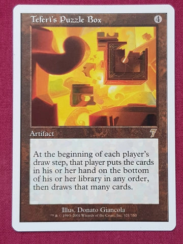 "Teferi's Puzzle Box" - Magic The Gathering Card - 7th Edition