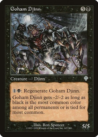 "Goham Djinn" x4 - Magic The Gathering - Invasion - 4-Card Playset