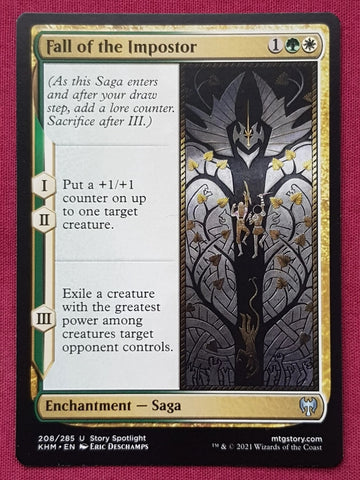"Fall Of The Impostor" - Magic The Gathering Card - Kaldheim
