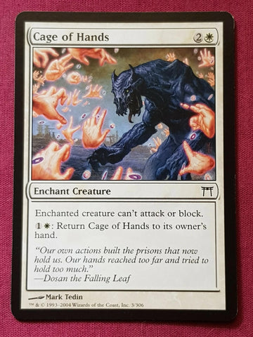 "Cage Of Hands" - Magic The Gathering Card - Champions Of Kamigawa