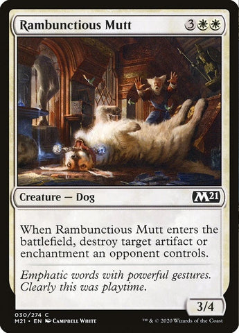 "Rambunctious Mutt" x4 - Magic The Gathering Card - M21 - 4-Card Playset