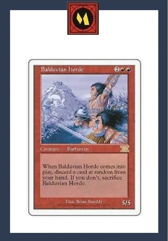 "Balduvian Horde" - Magic The Gathering Card - 6th Edition