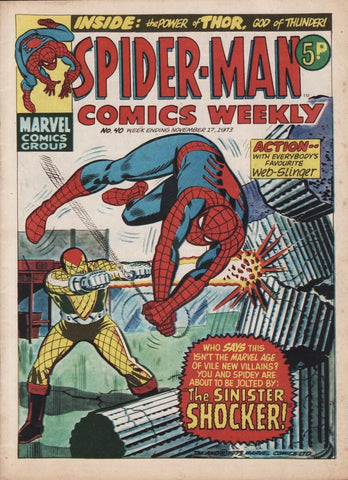 Spider-Man Comics Weekly #40 - Marvel/British Comic - 1973
