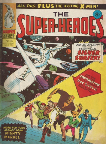The Super-Heroes #26 - Marvel Comics / British - 1975