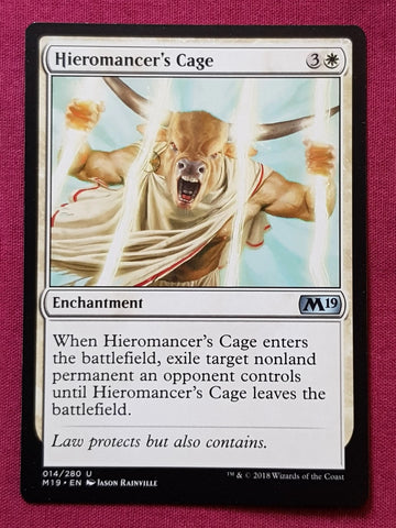 "Hieromancer's Cage" - Magic The Gathering Card - M19