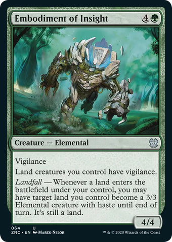 "Embodiment Of Insight" - Magic The Gathering Card - ZNC