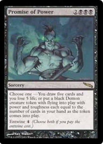 "Promise Of Power" - Magic The Gathering Card - Mirrodin
