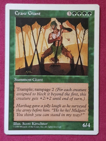 "Craw Giant" x4 - Magic The Gathering Card - 5th Edition- 4-Card Playset