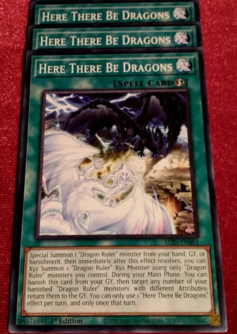 "Here There Be Dragons" ALIN-EN061 - Yu-Gi-Oh! - 3x Cards - Alliance Insight