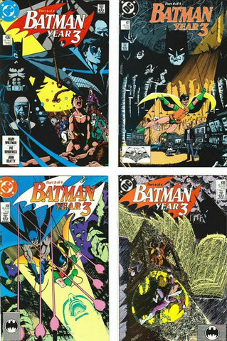 Batman #436 - #439 (4x Comics RUN) -  DC Comics - 1989 - "Year 3"