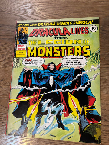 Dracula Lives #78 - Marvel Comics / British - 1976
