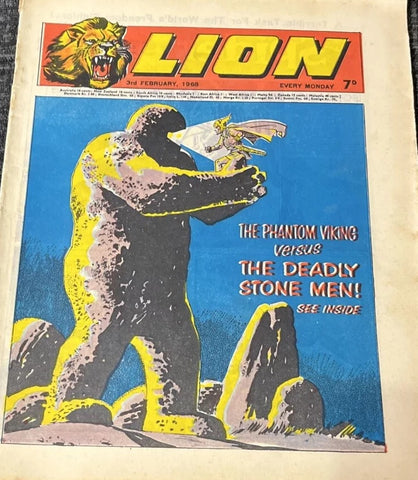 Lion Comics x4 - British Comic - February 1968