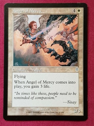 "Angel Of Mercy" - Magic The Gathering Card - Invasion