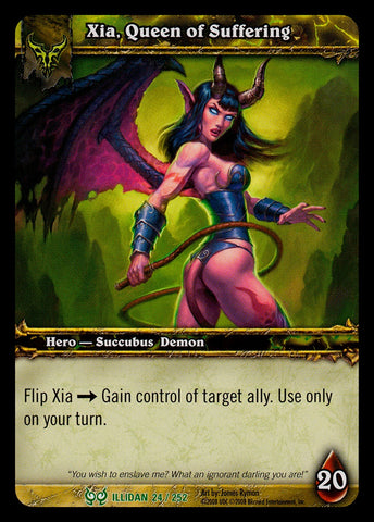 "Xia, Queen Of Suffering" - World Of Warcraft Card