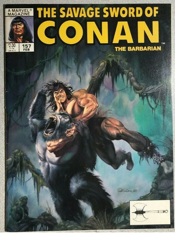 Savage Sword of Conan #157 - Marvel Magazines - 1989