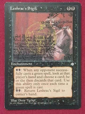 "Leshrac's Sigil" - Magic The Gathering Card - Ice Age