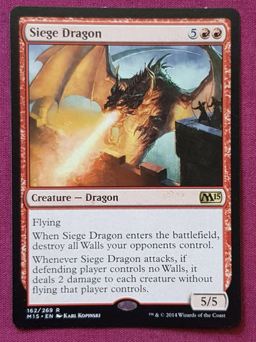 "Siege Dragon" - Magic The Gathering Card - M15