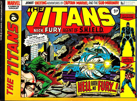 The Titans #7 - Marvel Comics / British - 1975