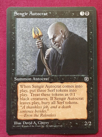 "Sengir Autocrat" - Magic The Gathering Card - Homelands