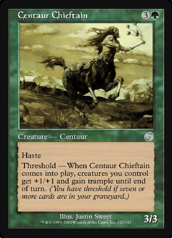 "Centaur Chieftain" - Magic The Gathering Card - Torment