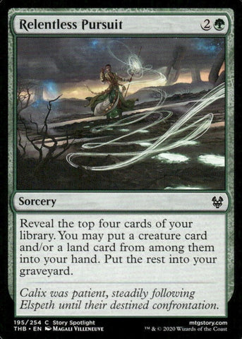 "Relentless Pursuit" - Magic The Gathering Card - Theros Beyond Death