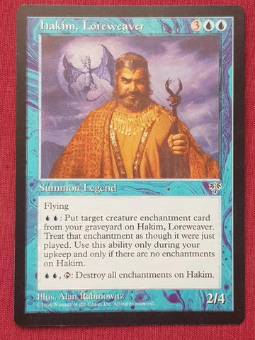 "Hakim, Loreweaver" - Magic The Gathering Card - Mirage