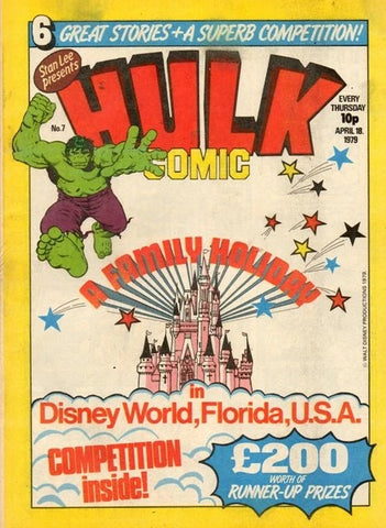 Hulk Comic #7, 8, 9, 12 & 13 (5x Comics LOT) - Marvel/British - 1979