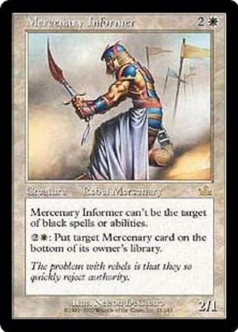 "Mercenary Informer" x4 - Magic The Gathering - Prophecy - 4-Card Playset