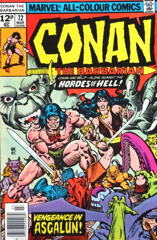 Conan The Barbarian #72 - Marvel Comics - 1977