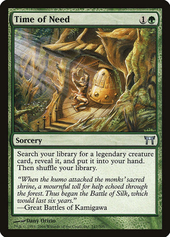 "Times Of Need" - Magic The Gathering Card - Champions Of Kamigawa