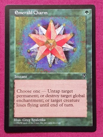"Emerald Charm" x4 - Magic The Gathering - Visions - 4-Card Playset