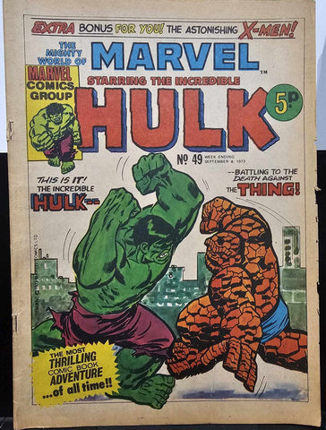 Mighty World of Marvel #49 - Marvel / British - 1973