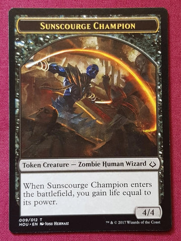 "Sunscourge Champion" - Magic The Gathering Card - Hour Of Devastation