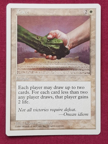 "Truce" - Magic The Gathering Card - 5th Edition