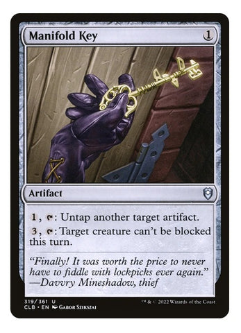 "Manifold Key" - Magic The Gathering Card - CLB