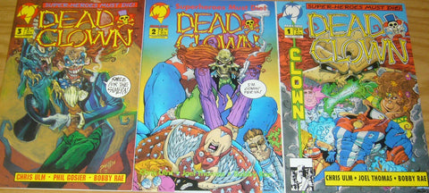 Dead Clown #1 - #3 (3 x Comics Lot) - Malibu Comics - 1993