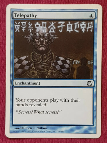 "Telepathy" - Magic The Gathering Card - 9th Edition