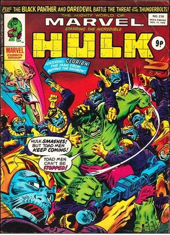 Mighty World of Marvel #216 - Marvel Comics - 1976