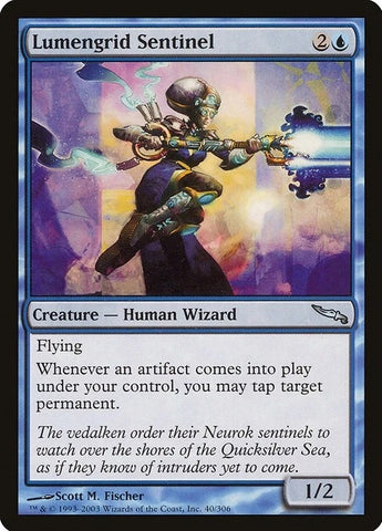 "Lumengrid Sentinel" - Magic The Gathering Card - Mirrordin