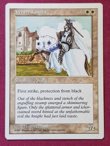 "White Knight" - Magic The Gathering Card - 5th Edition
