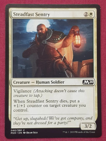 "Steadfast Sentry" x4 - Magic The Gathering Card - M20 - 4-Card Playset