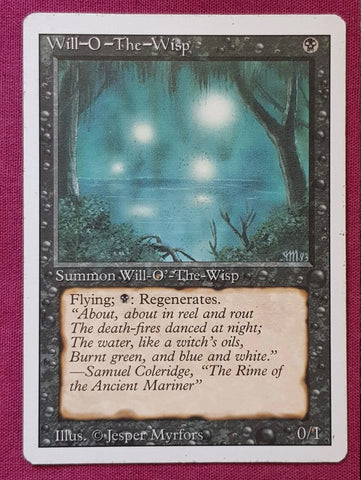 "Will-O-The-Wisp" - Magic The Gathering Card - Revised