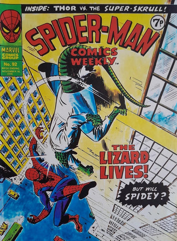 Spider-Man Comics Weekly #92 - Marvel Comics - 1974