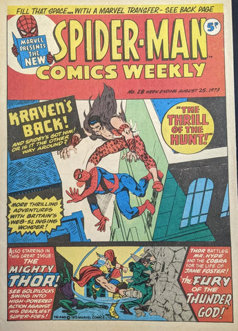 Spider-Man Comics Weekly #28 - Marvel Comics / British - 1973