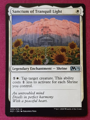 "Sanctum Of Tranquil Light" - Magic The Gathering Card - M21