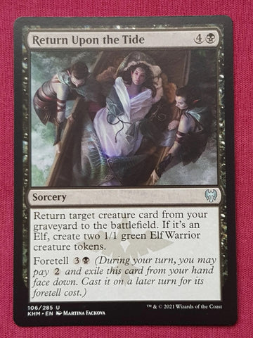 "Return Upon The Tide" FOIL - Magic The Gathering Card - Kaldheim