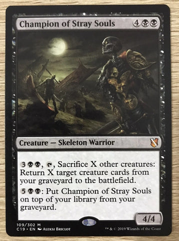 "Champion Of Stray Souls" - Magic The Gathering Card - Commander 2019