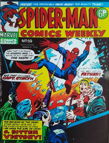 Spider-Man Comics Weekly #59 - Marvel Comics / British - 1974