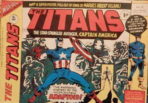 The Titans #22 - Marvel Comics / British - 1976